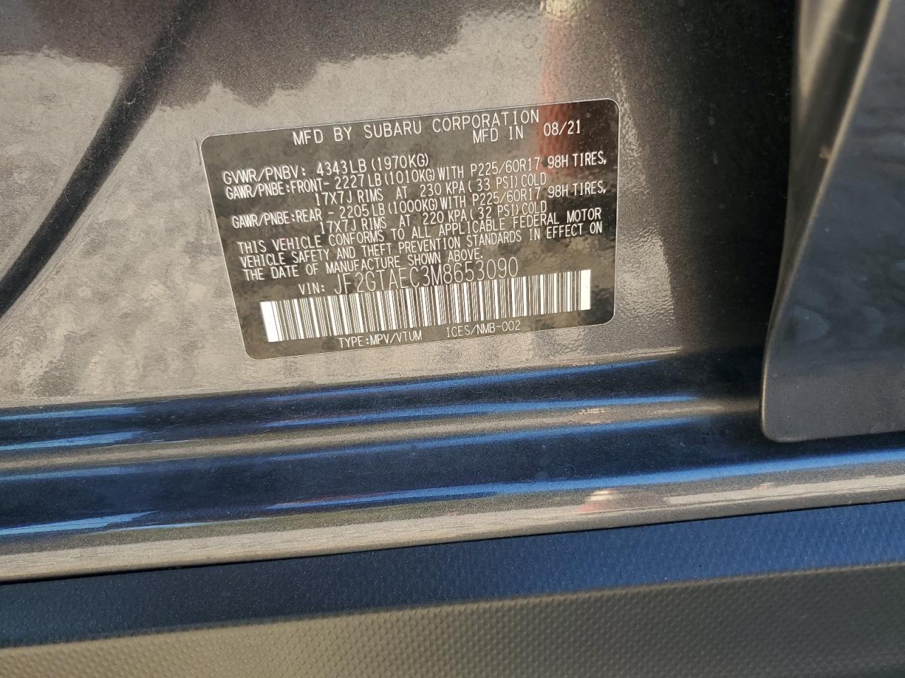 2021 SUBARU Crosstrek