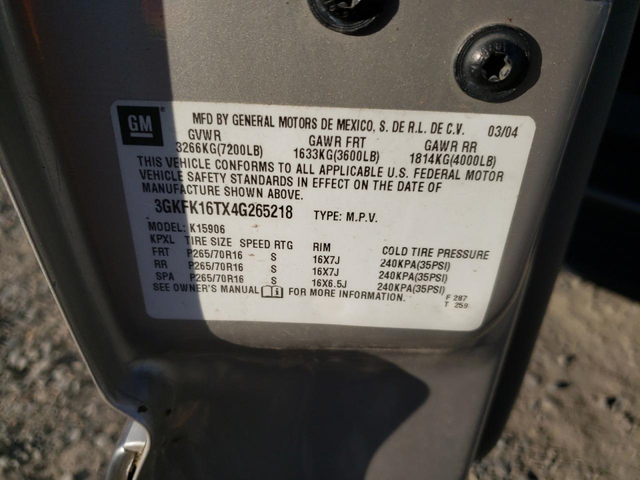 2004 GMC Yukon XL