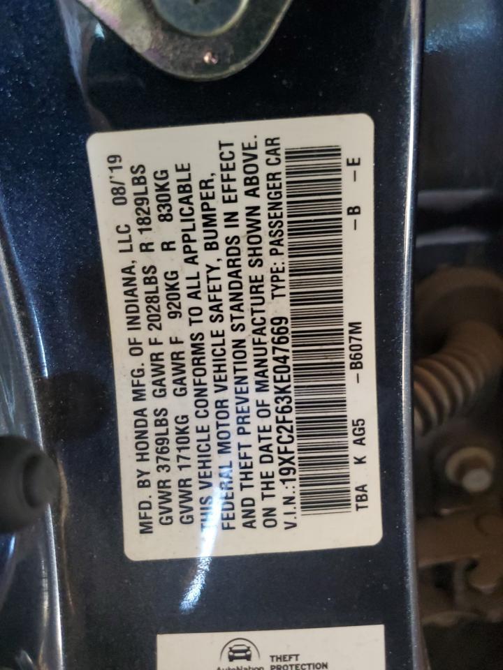 2019 HONDA CIVIC