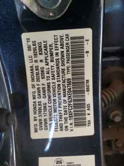 2019 HONDA CIVIC