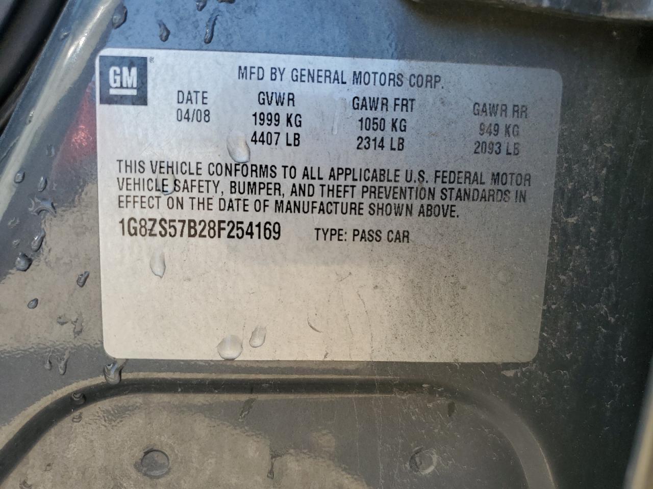 2008 SATURN Aura