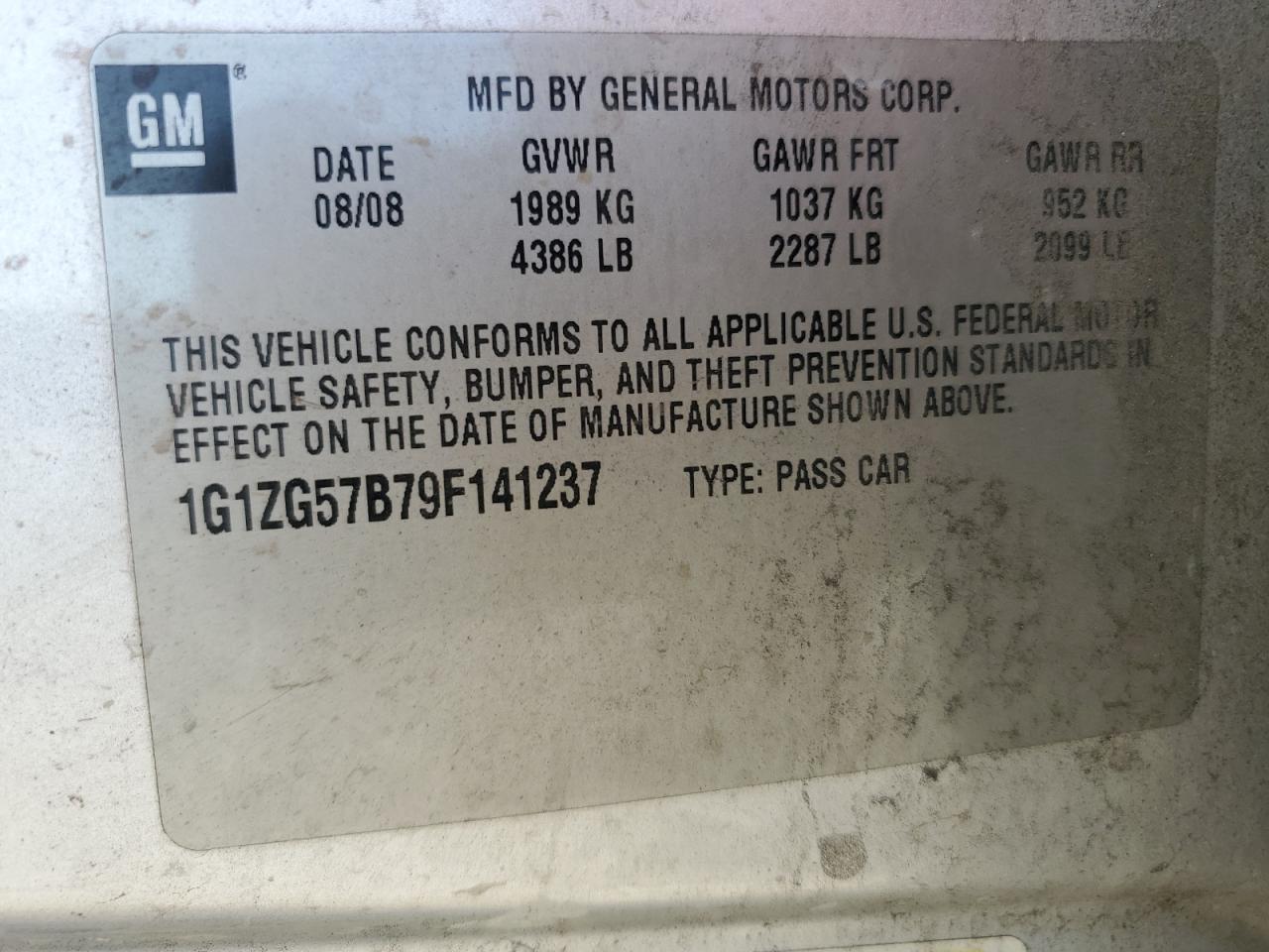 2009 CHEVROLET MALIBU