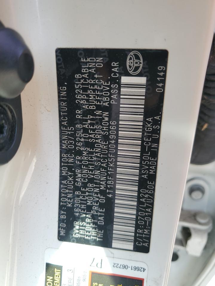 2015 TOYOTA CAMRY