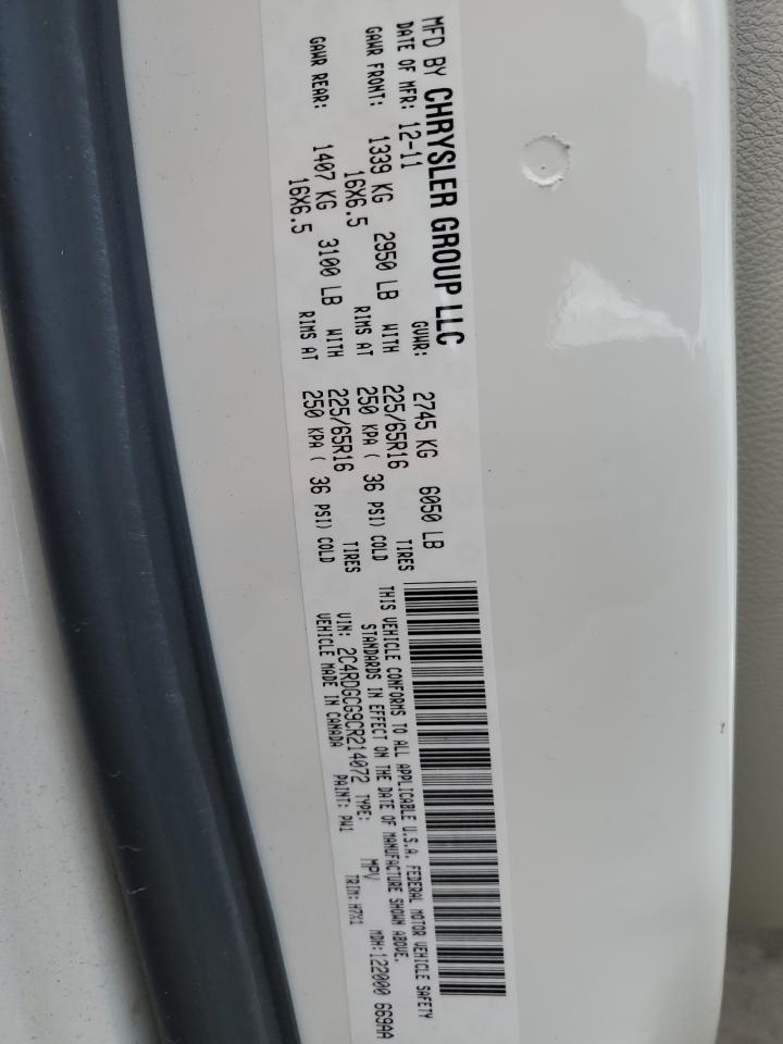 2012 DODGE GRAND CARAVAN