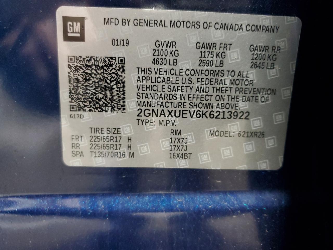2019 CHEVROLET EQUINOX