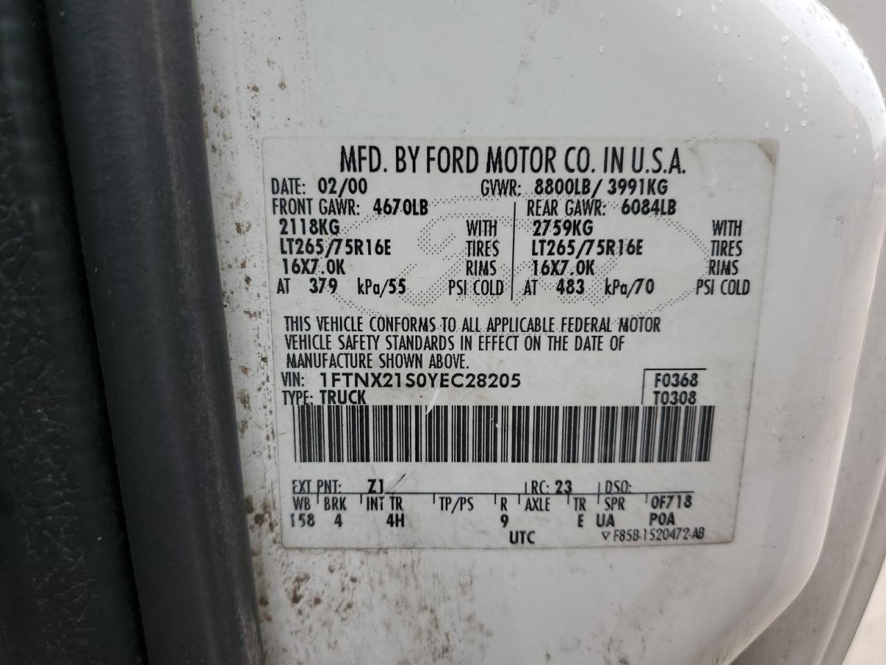2000 FORD F-250