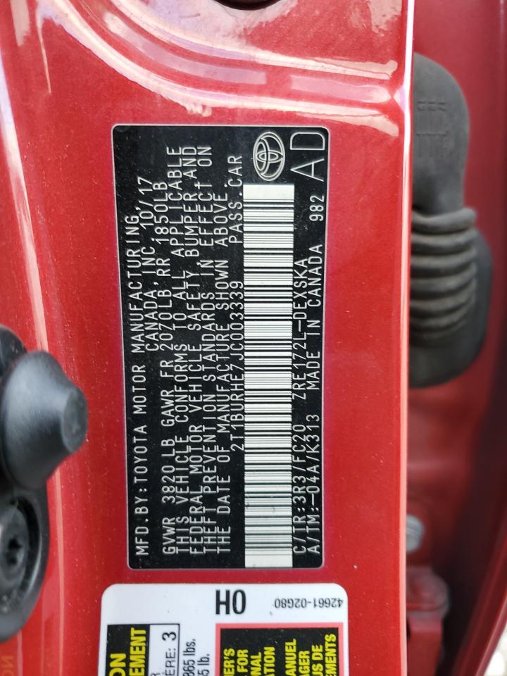 2018 TOYOTA COROLLA
