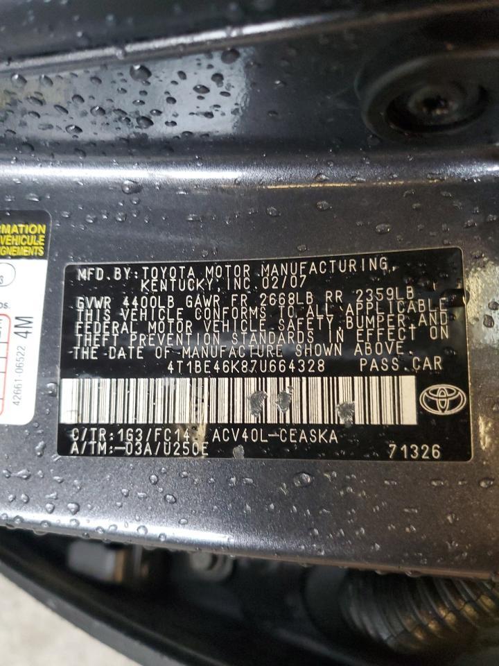 2007 TOYOTA CAMRY