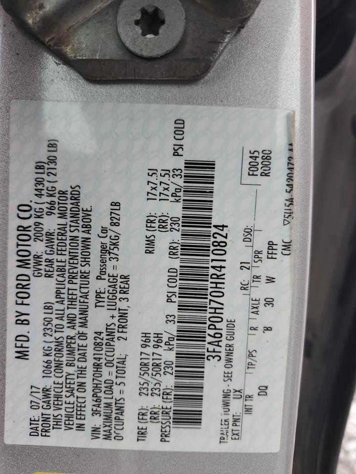 2017 FORD FUSION