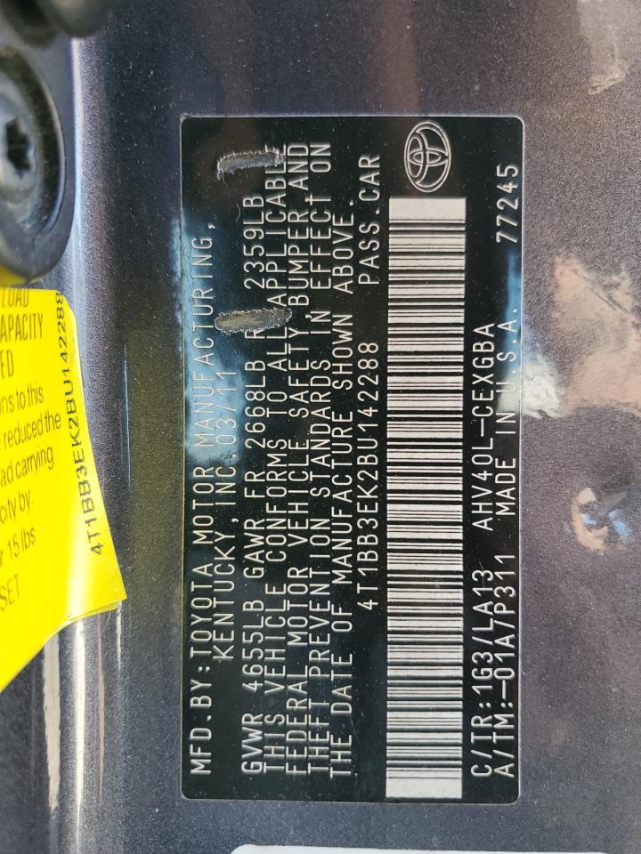 2011 TOYOTA CAMRY
