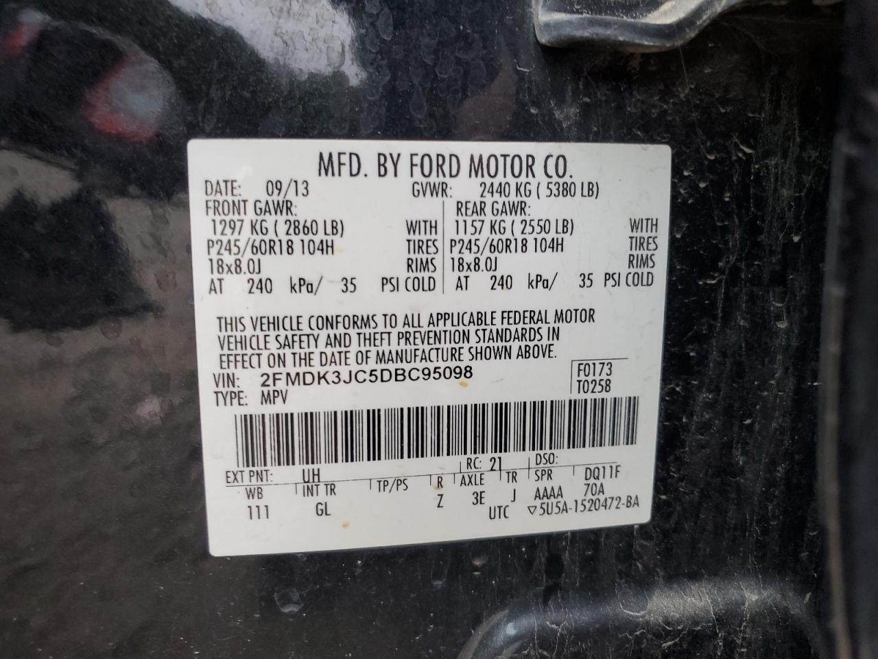 2013 FORD EDGE