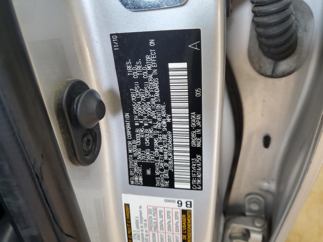 2011 TOYOTA 4Runner