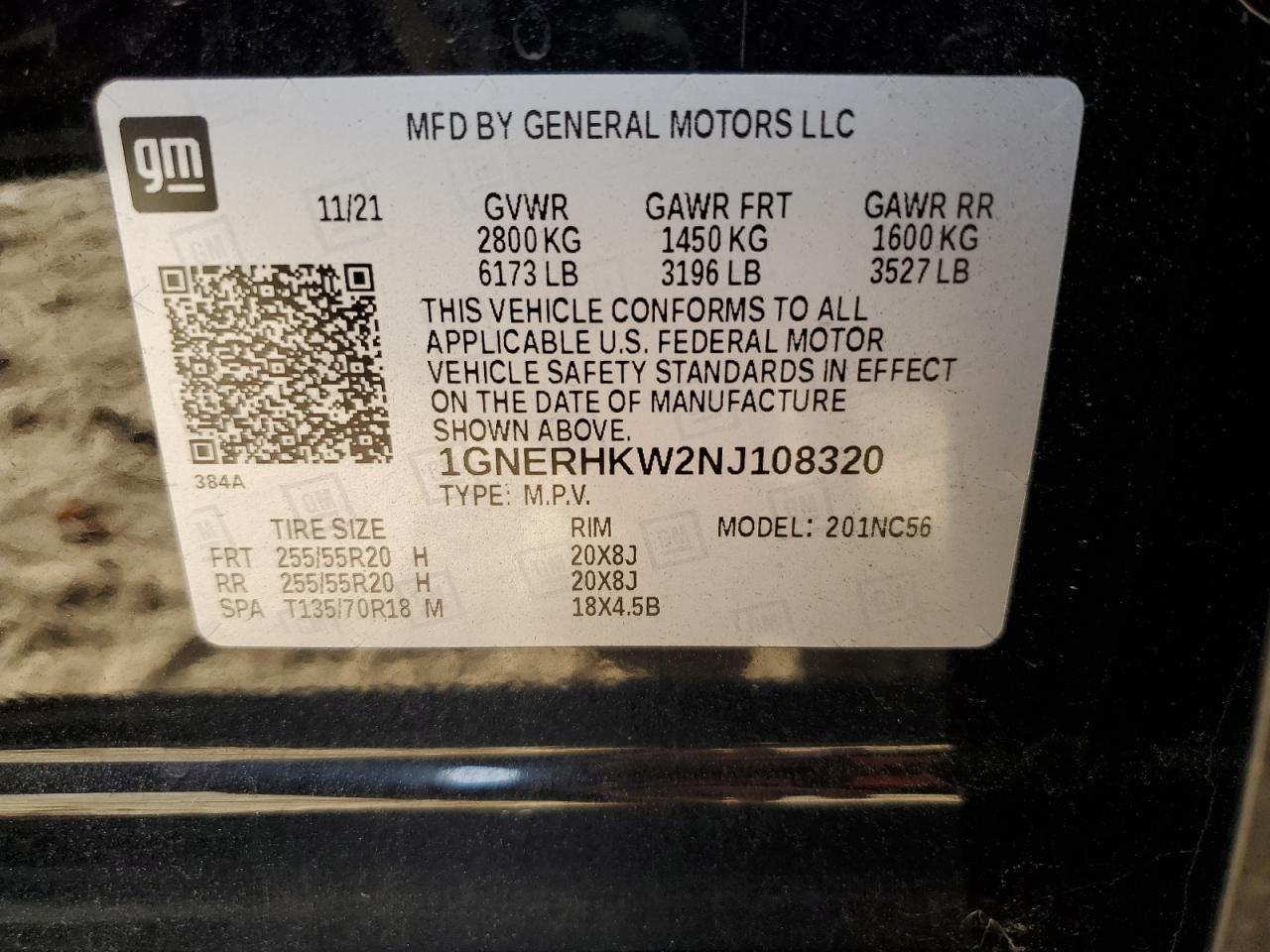 2022 CHEVROLET TRAVERSE