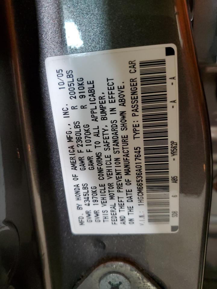 2006 HONDA ACCORD