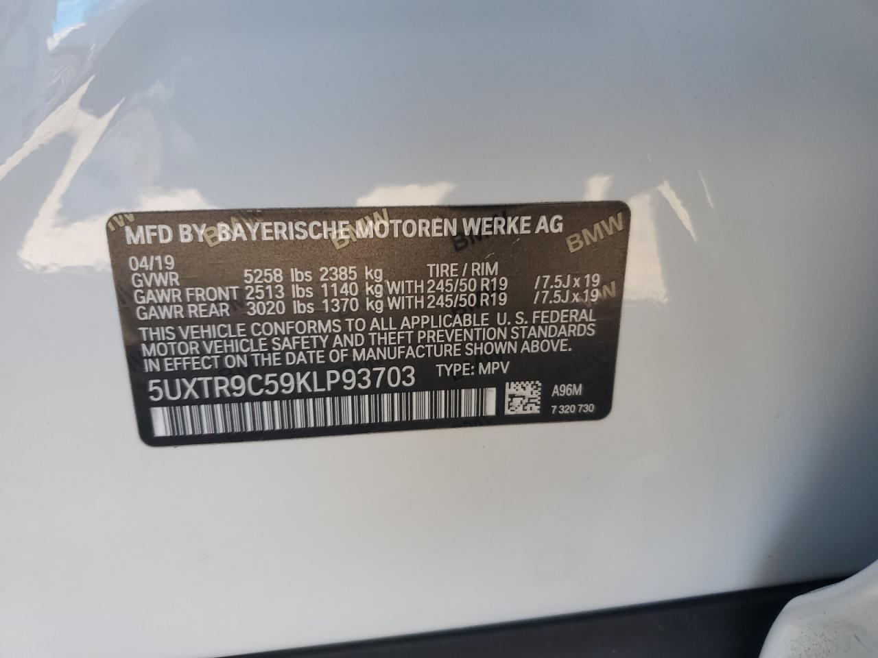 2019 BMW X3