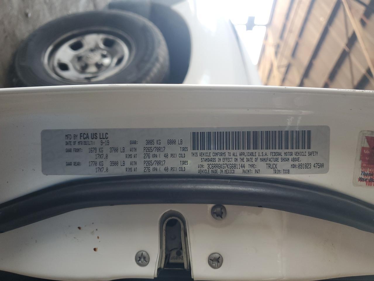 2019 RAM 1500
