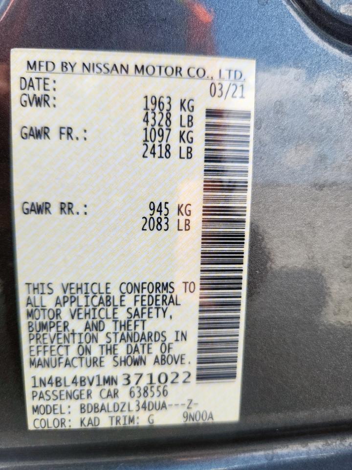 2021 NISSAN ALTIMA
