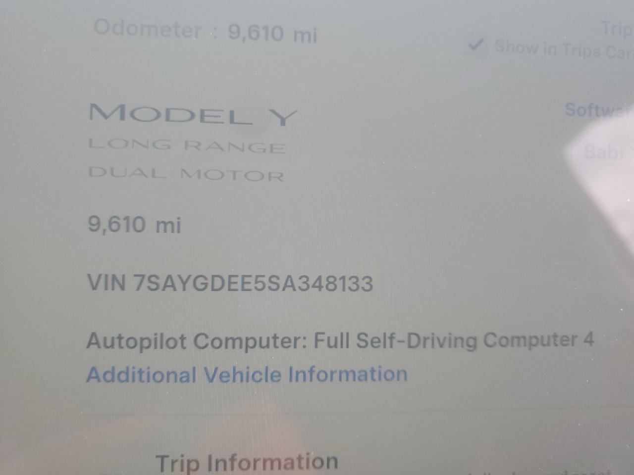 2025 TESLA MODEL Y