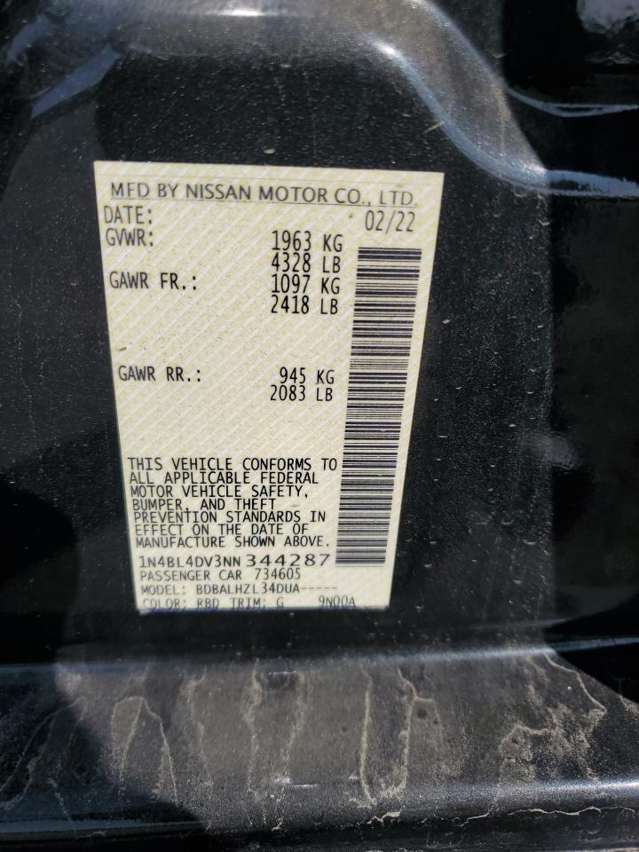 2022 NISSAN ALTIMA