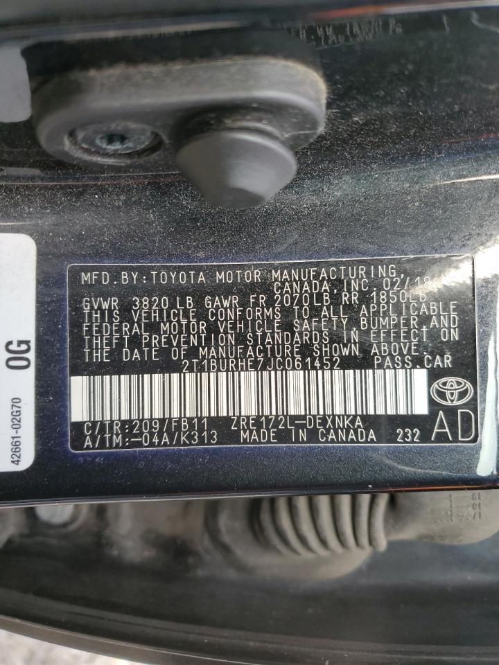 2018 TOYOTA COROLLA