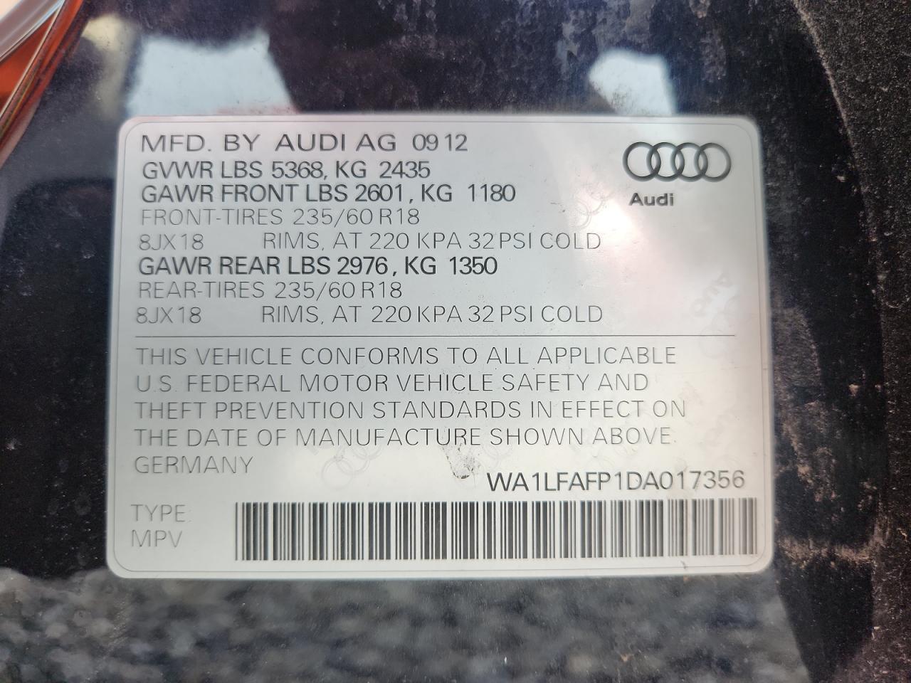 2013 AUDI Q5