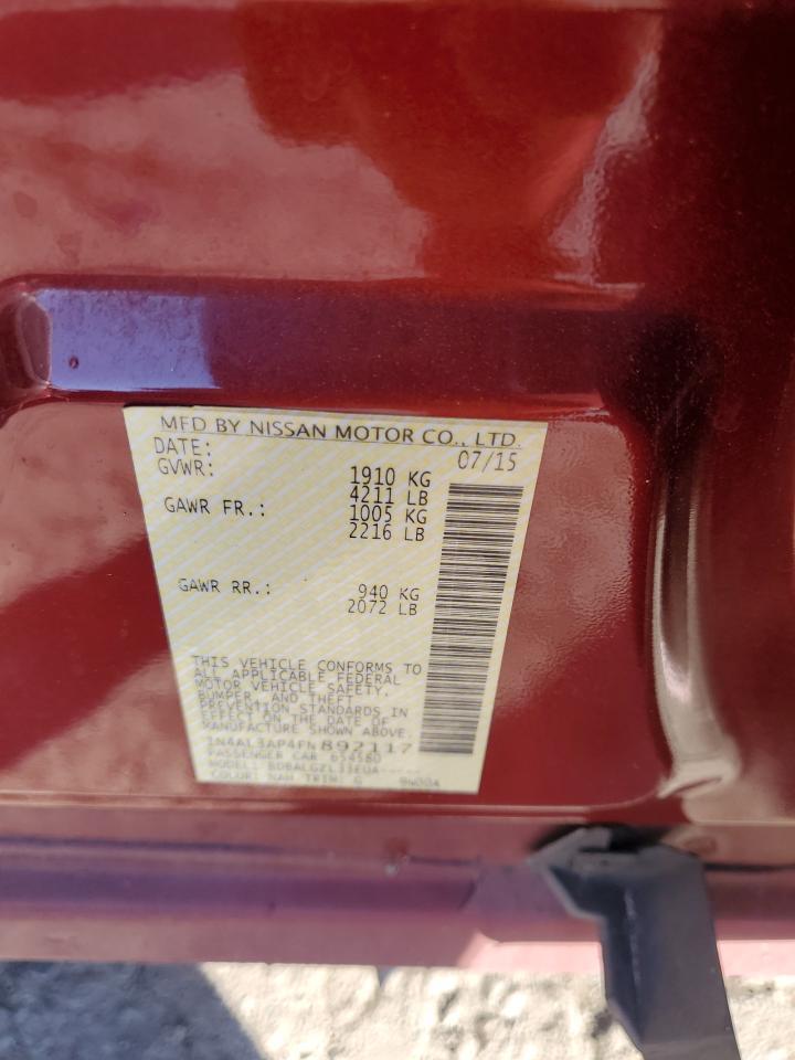 2015 NISSAN ALTIMA