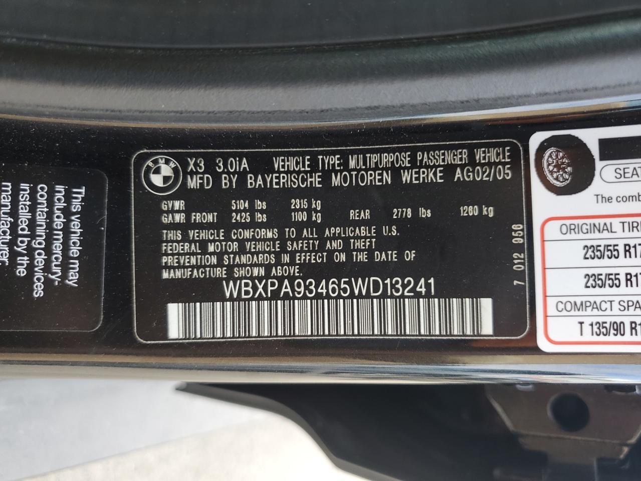 2005 BMW X3