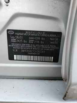 2012 HYUNDAI SONATA