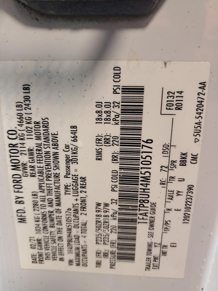 2021 FORD MUSTANG