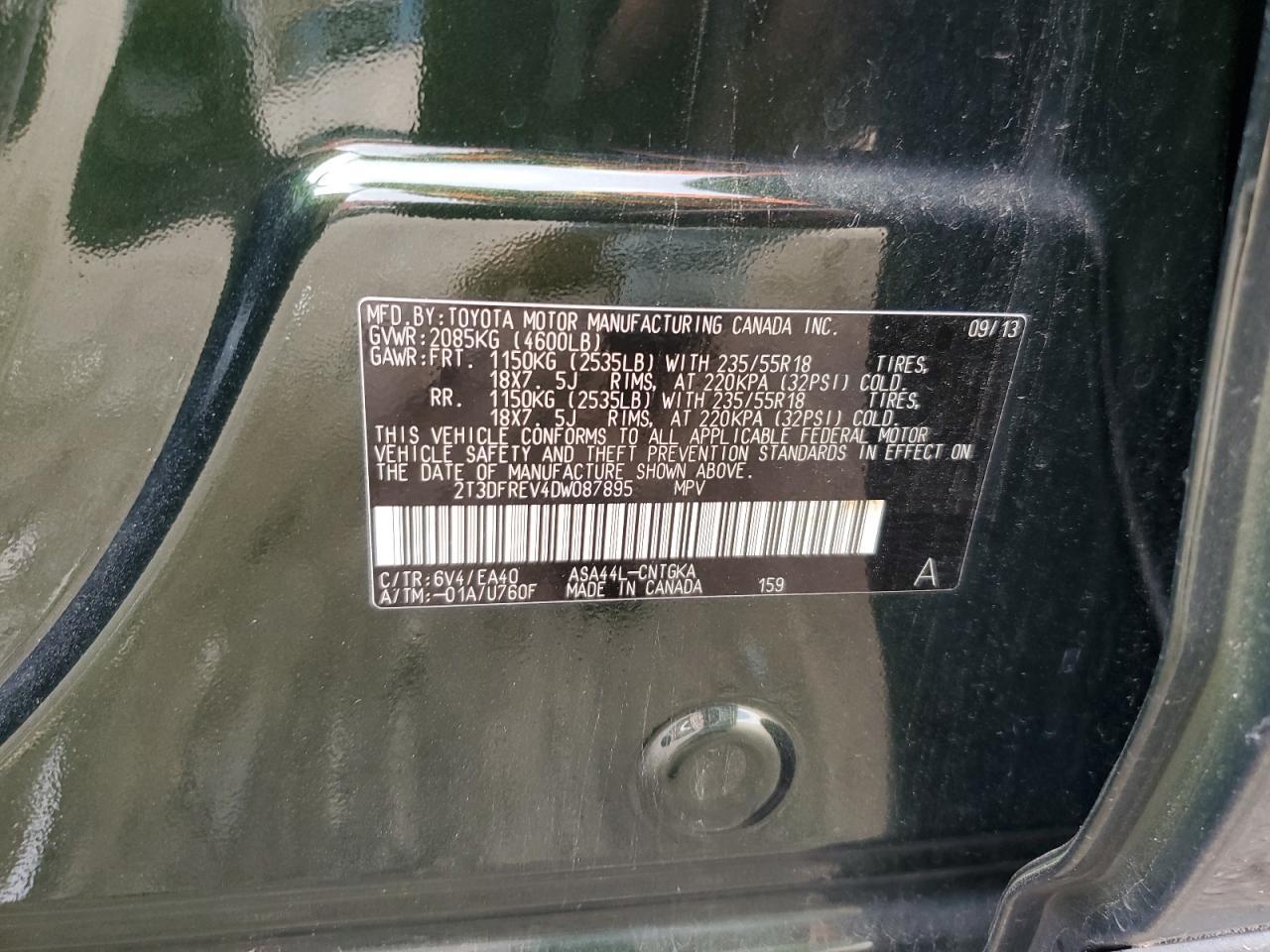 2013 TOYOTA RAV4