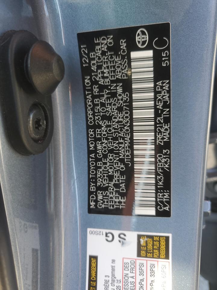 2022 TOYOTA COROLLA