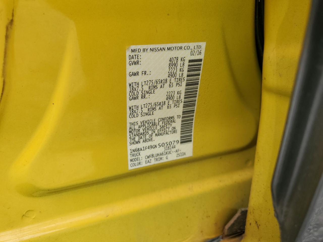 2016 NISSAN Titan