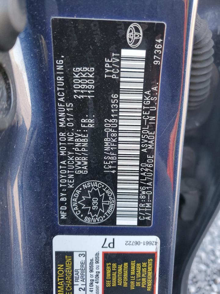 2015 TOYOTA CAMRY