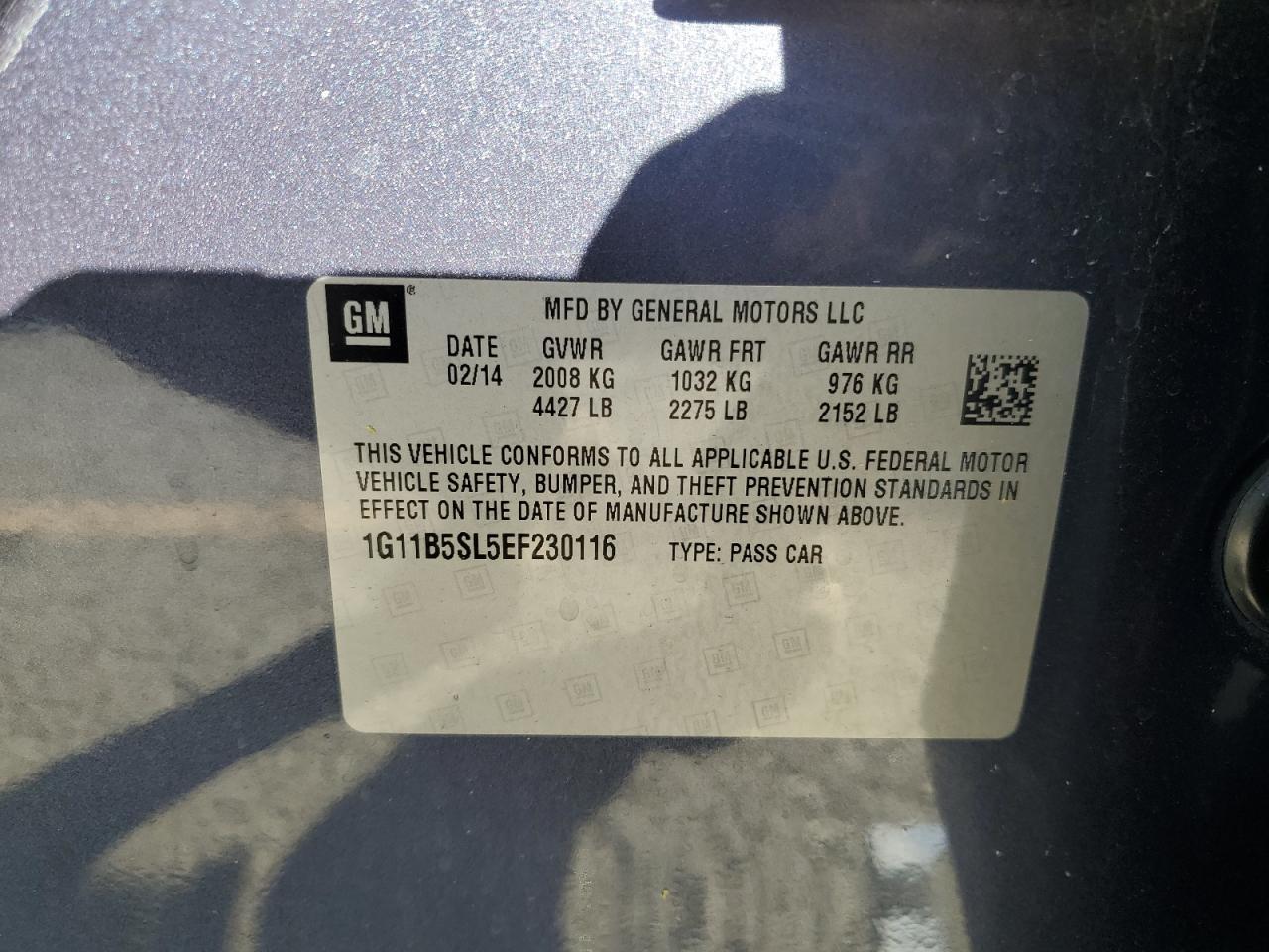 2014 CHEVROLET MALIBU