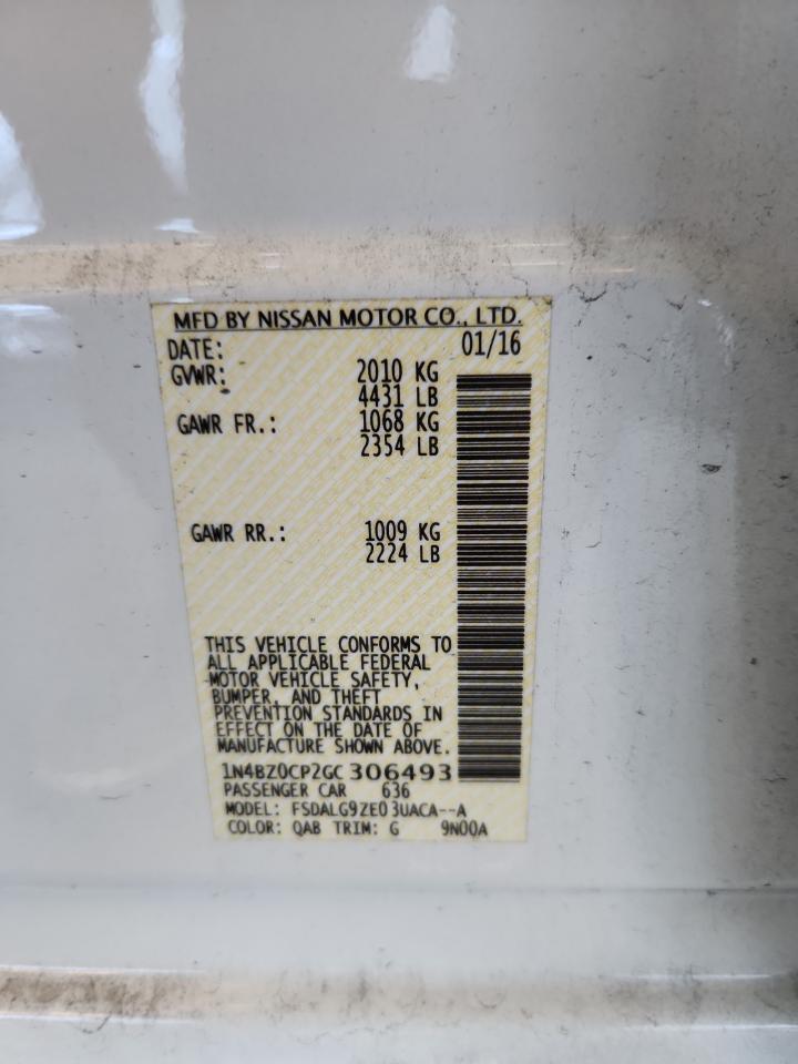 2016 NISSAN LEAF