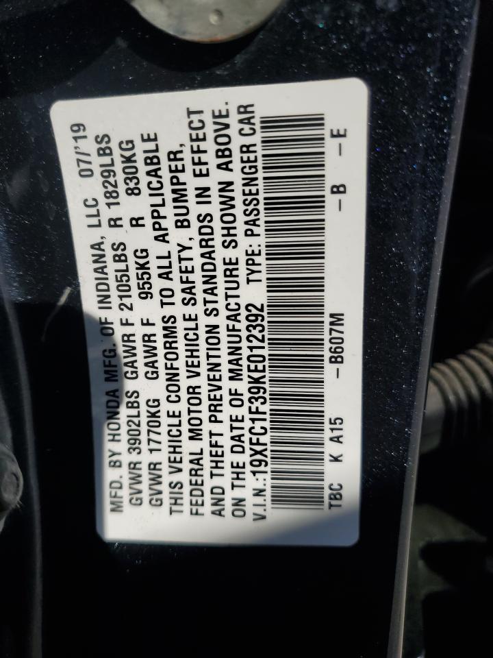 2019 HONDA CIVIC
