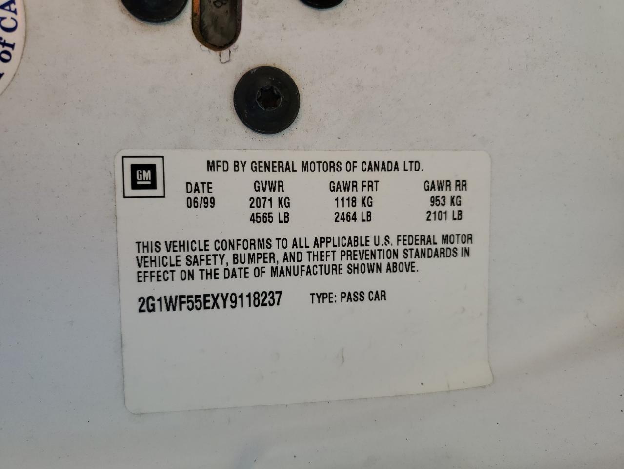 2000 CHEVROLET IMPALA