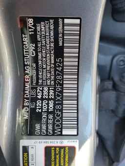 2009 MERCEDES-BENZ C-CLASS