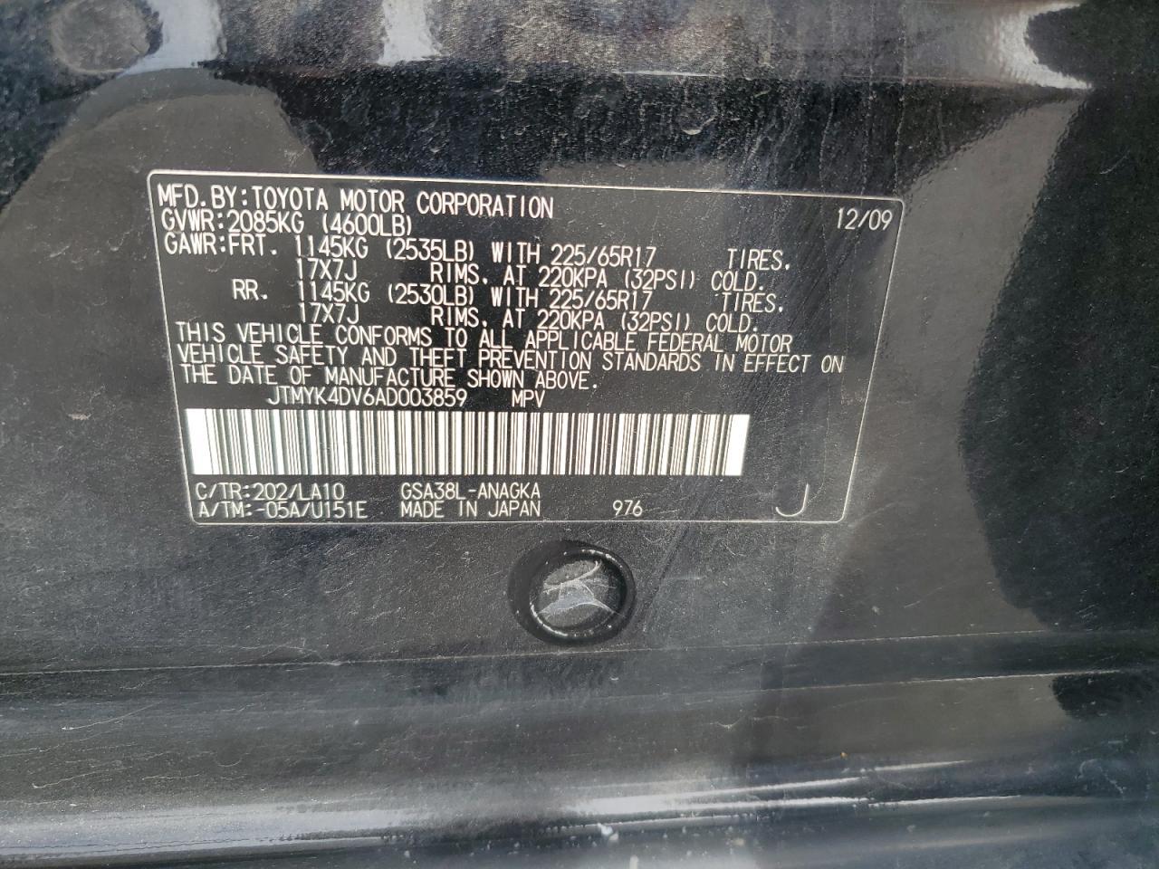 2010 TOYOTA RAV4