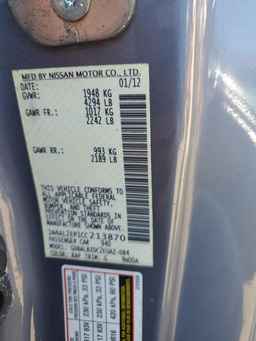 2012 NISSAN ALTIMA