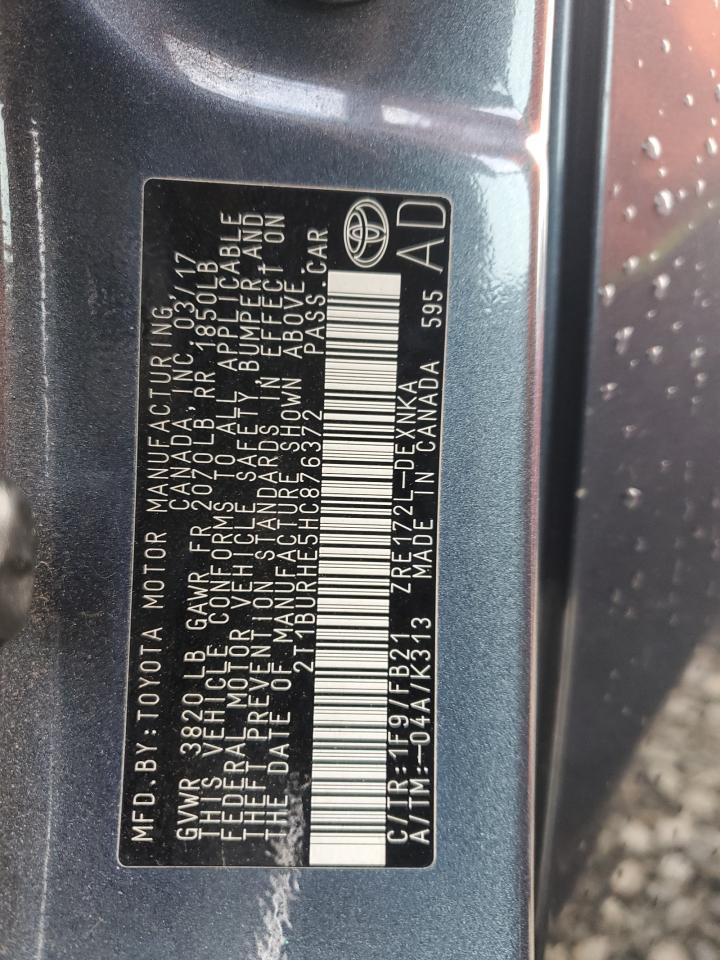 2017 TOYOTA COROLLA
