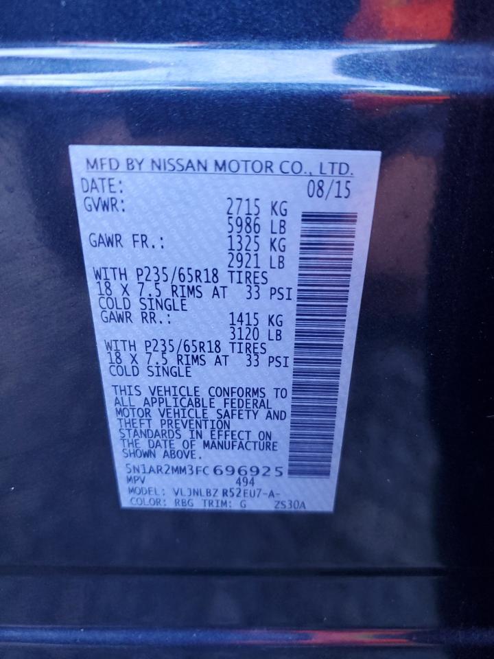 2015 NISSAN PATHFINDER