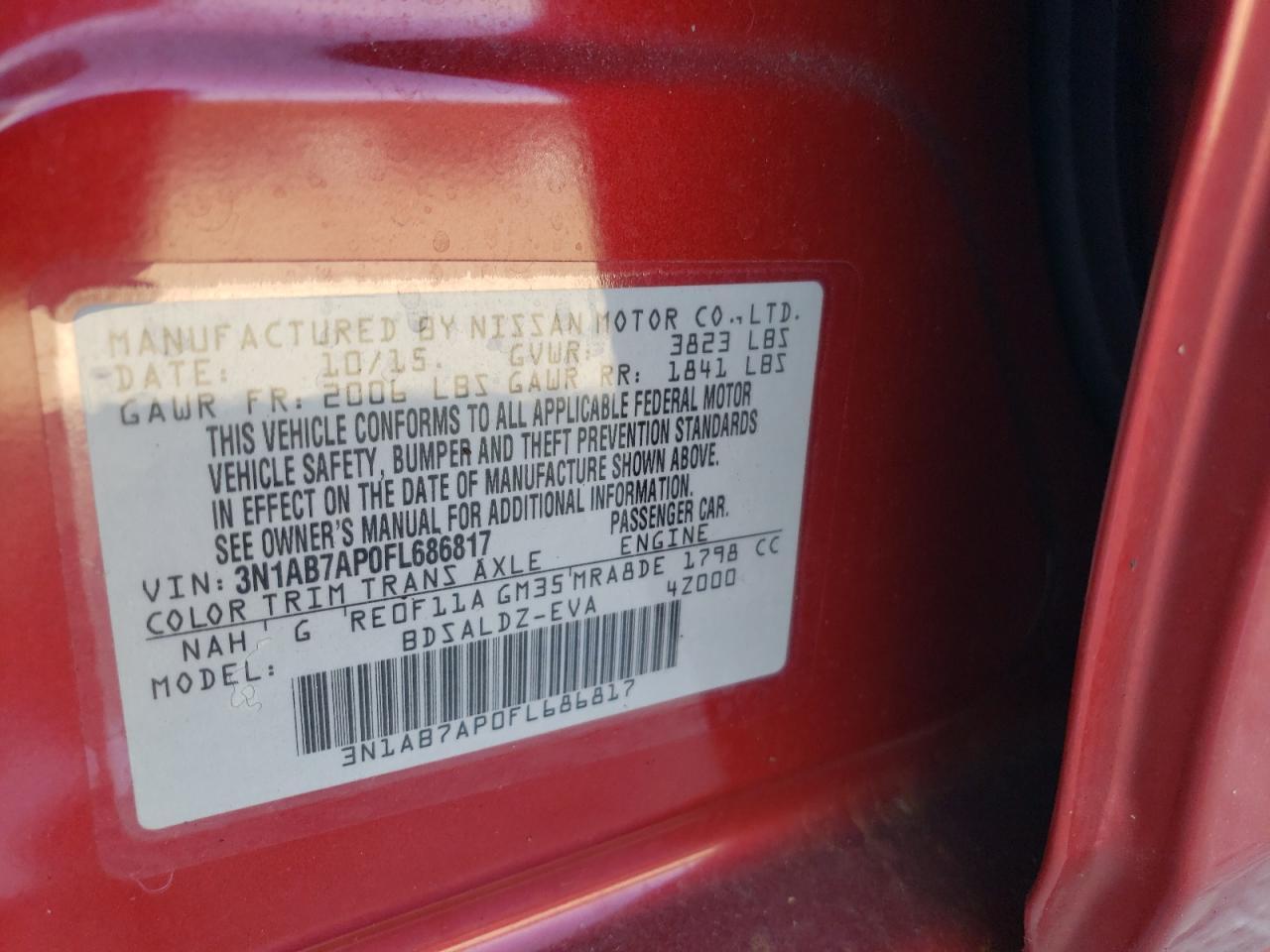 2015 NISSAN SENTRA