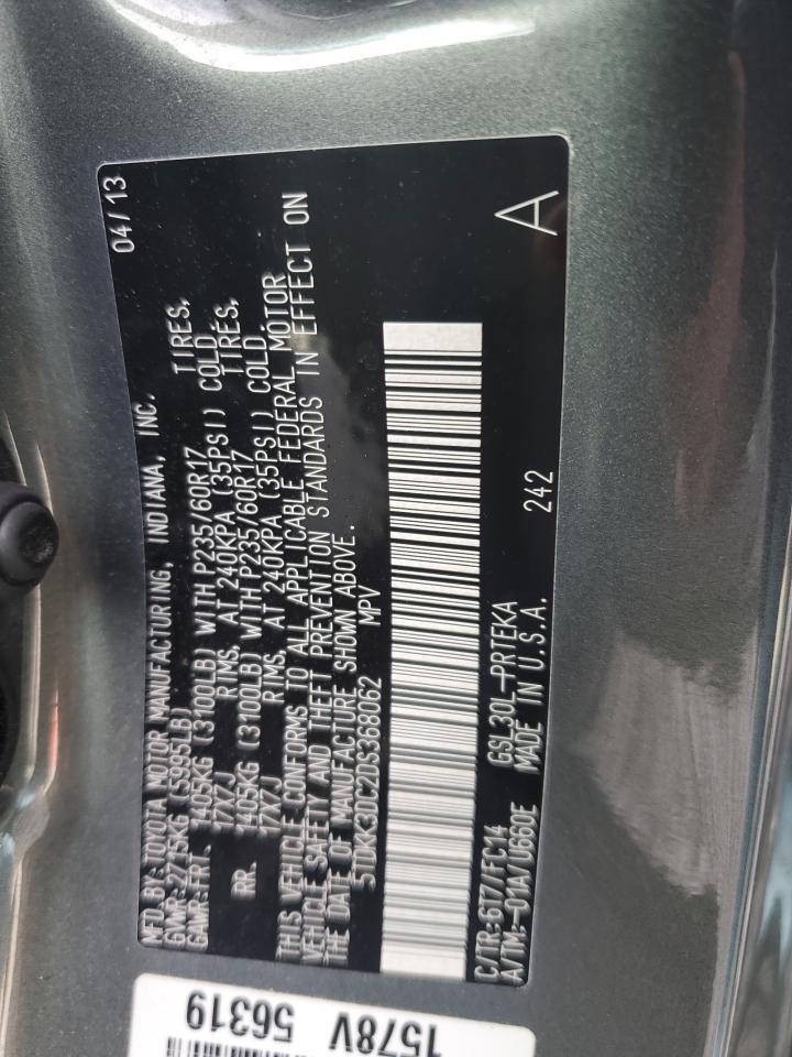 2013 TOYOTA SIENNA