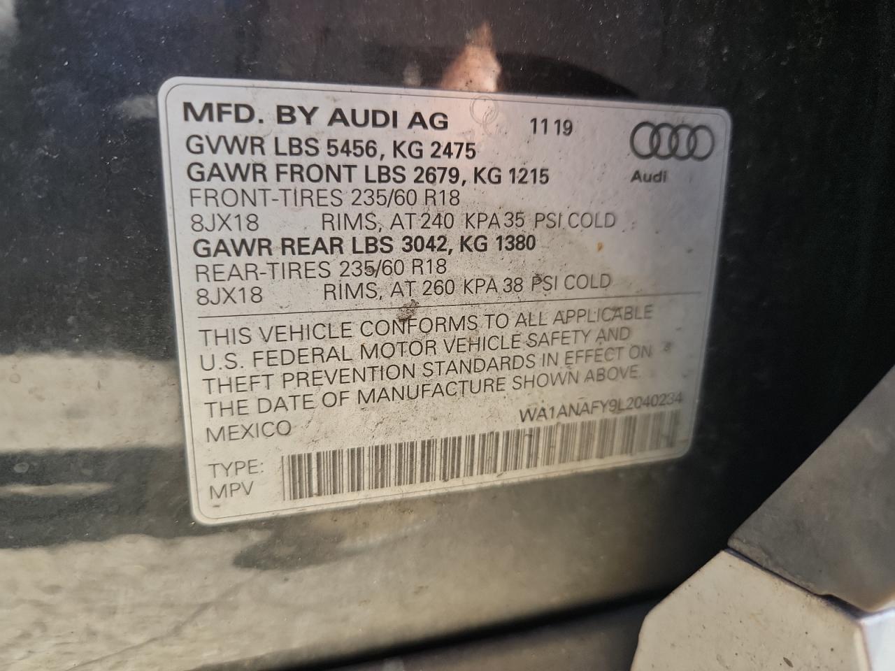 2020 AUDI Q5