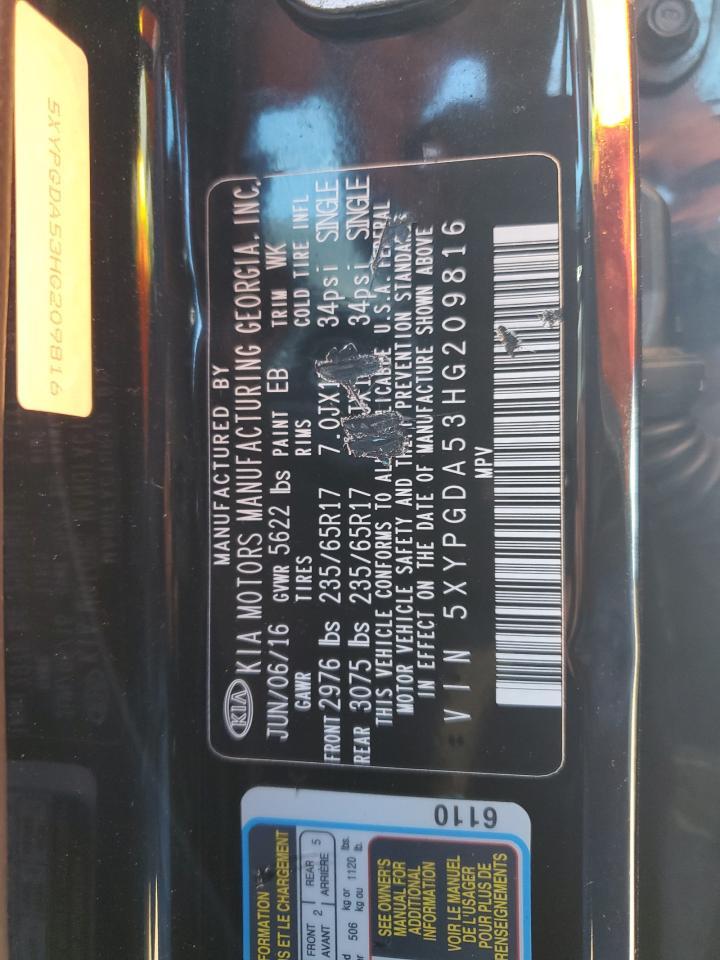 2017 KIA SORENTO