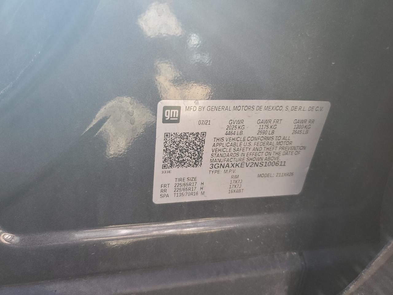 2022 CHEVROLET EQUINOX
