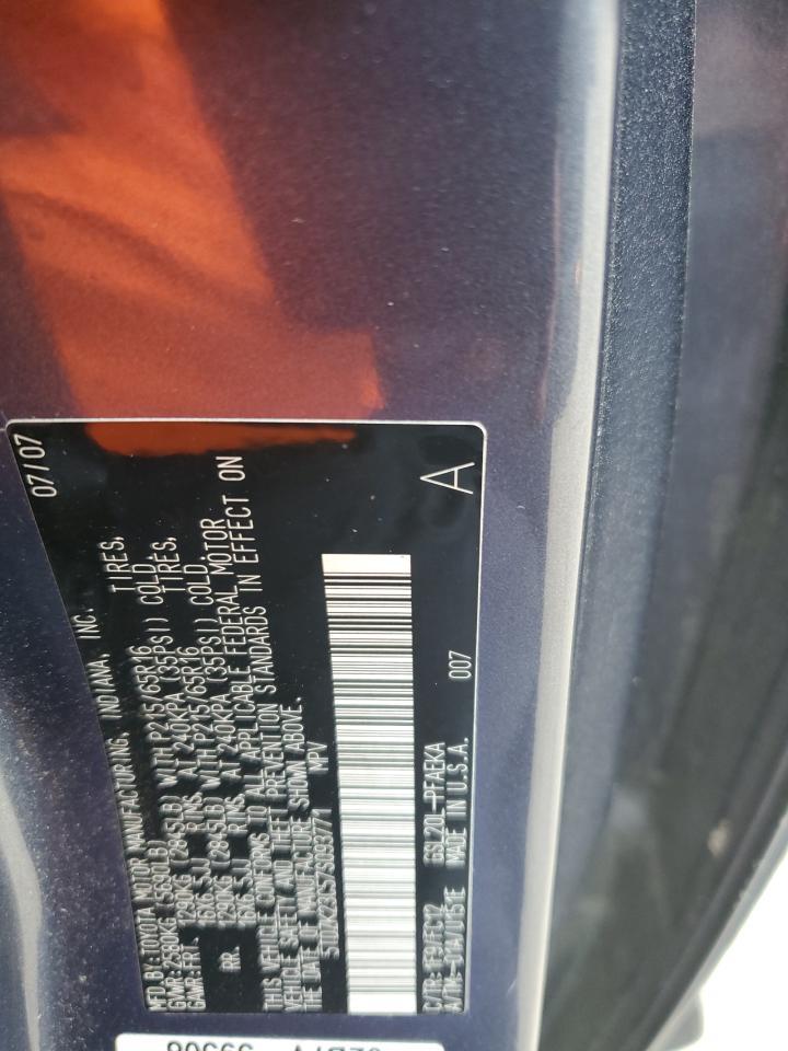 2007 TOYOTA SIENNA