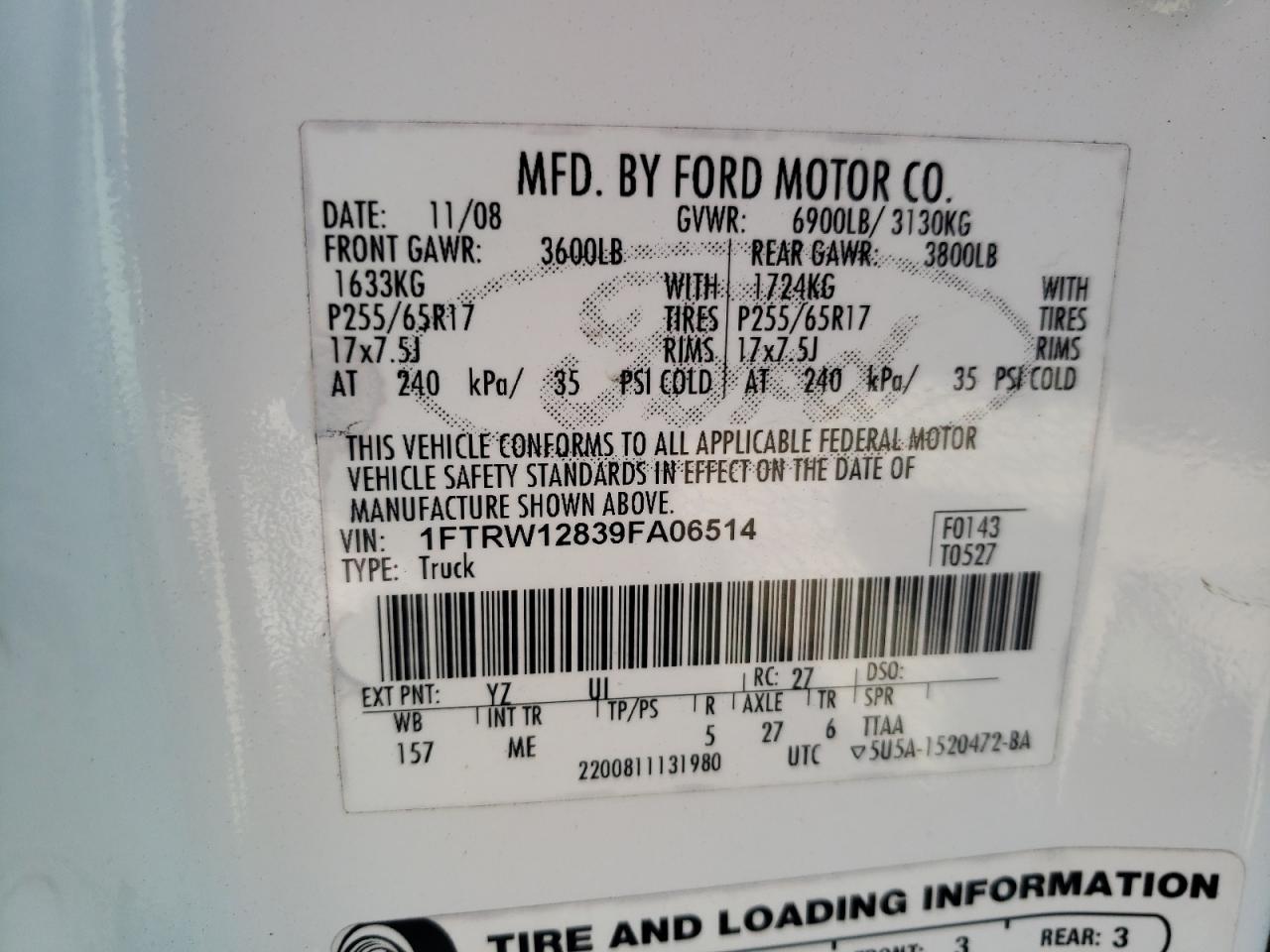 2009 FORD F-150