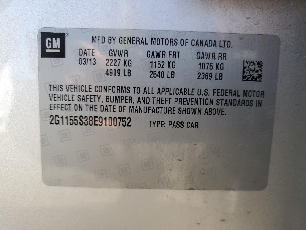 2014 CHEVROLET IMPALA